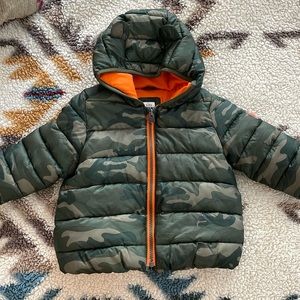 Baby GAP camouflage puffer jacket